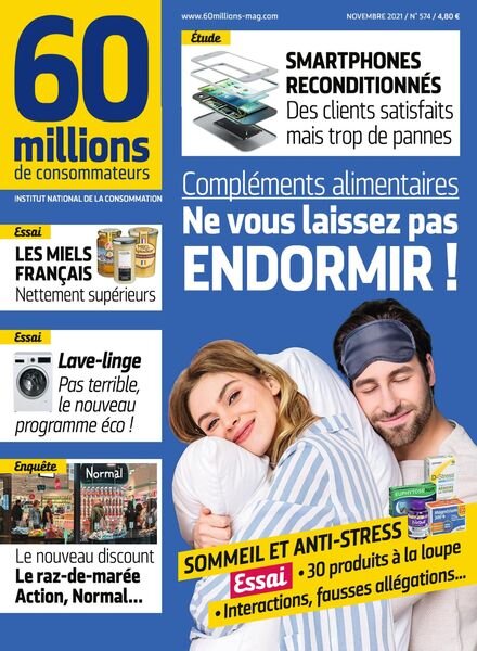 60 Millions de Consommateurs – Novembre 2021 Cover