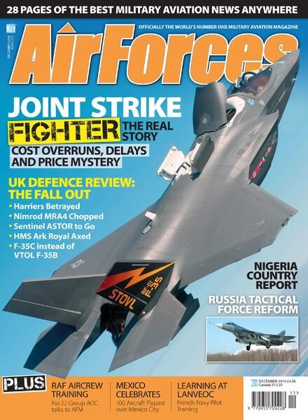 AirForces Monthly – December 2010 Cover