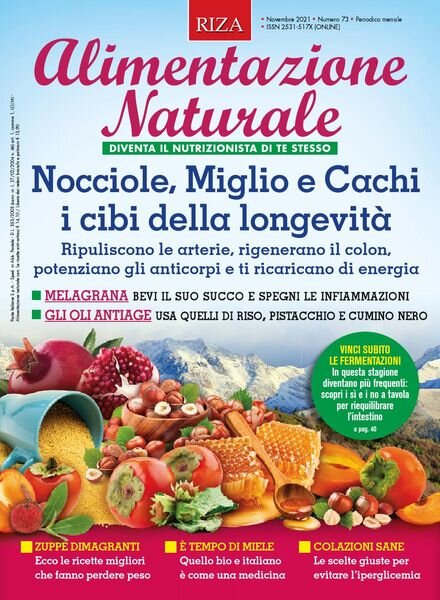 Alimentazione Naturale – Novembre 2021 Cover