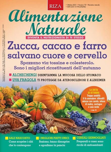 Alimentazione Naturale – Ottobre 2021 Cover