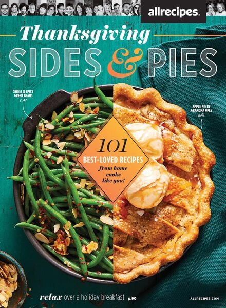 allrecipes Thanksgiving Pies & Sides – September 2020 Cover