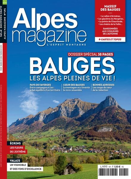Alpes Magazine – Novembre-Decembre 2021 Cover
