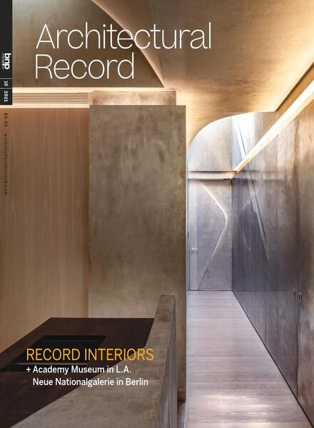 Architectural Record – October 2021 Cover