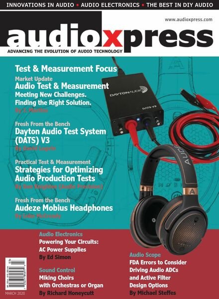 audioXpress – March 2020 Cover