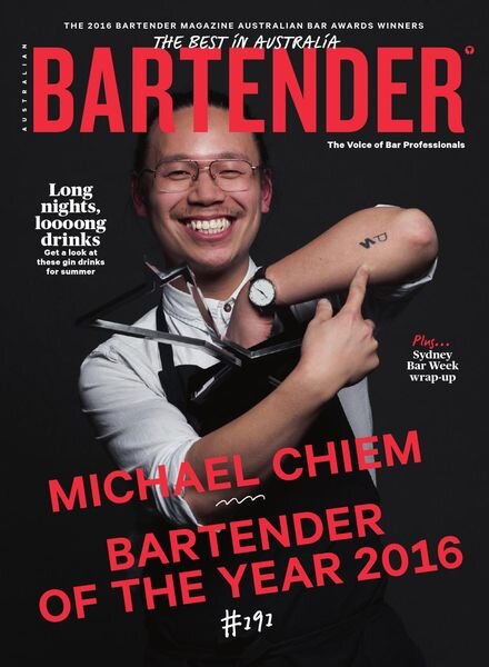 Australian Bartender – November 2016 Cover