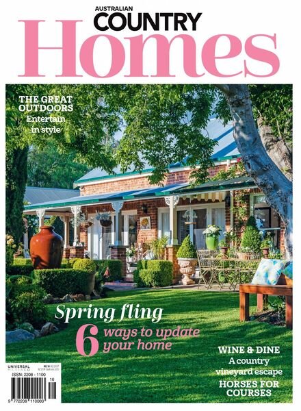 Australian Country Homes – September 2021 Cover