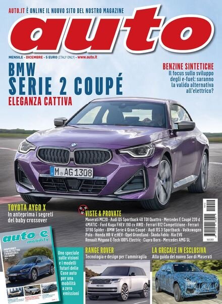 Auto – Dicembre 2021 Cover