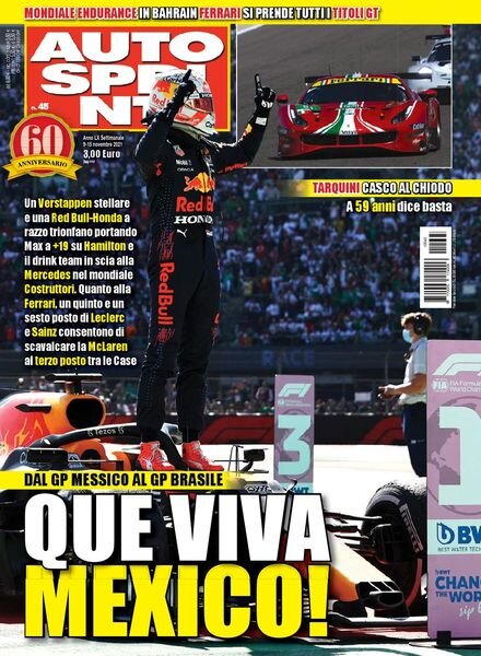 Auto Sprint – 9 Novembre 2021 Cover