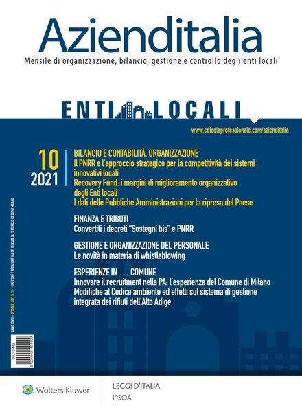Azienditalia – Ottobre 2021 Cover