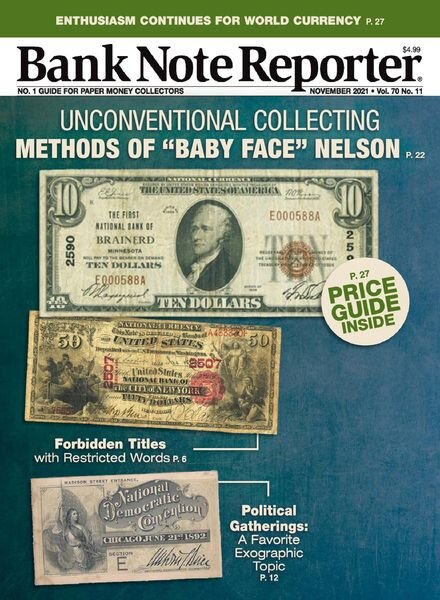 Banknote Reporter – November 2021 Cover