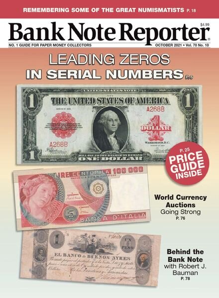 Banknote Reporter – October 2021 Cover