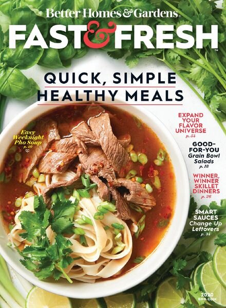 Better Homes & Gardens – Fast & Fresh – March 2020 Cover