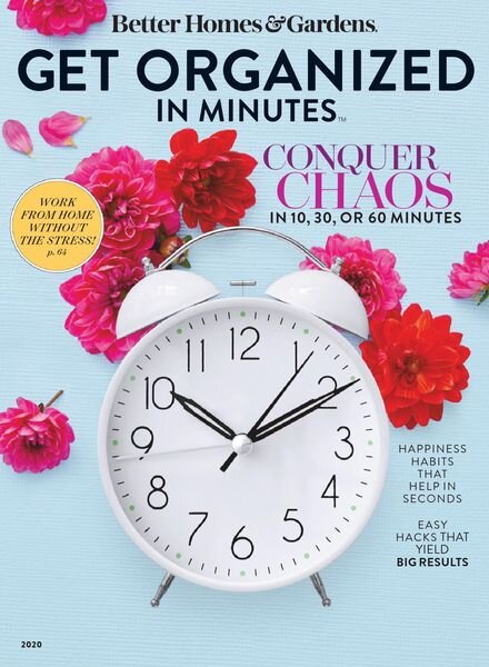 Better Homes & Gardens – Get Organized in Minutes – July 2020 Cover