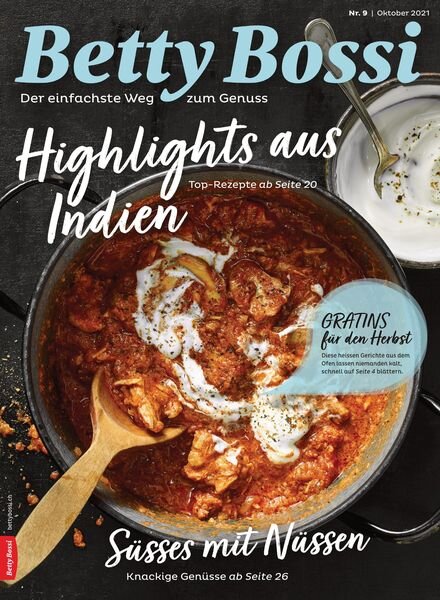 Betty Bossi – Oktober 2021 Cover