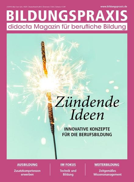 Bildungspraxis – Mai 2019 Cover