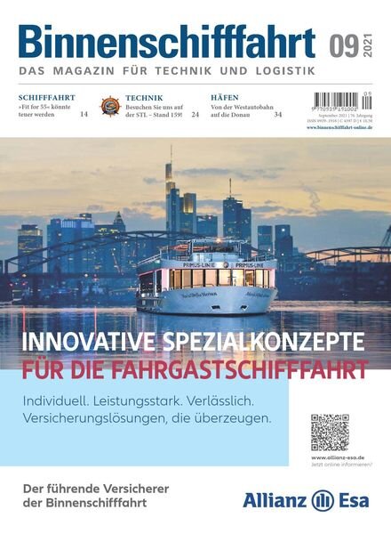 Binnenschifffahrt – September 2021 Cover