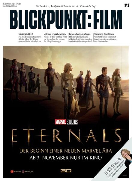 Blickpunkt Film – 25 Oktober 2021 Cover