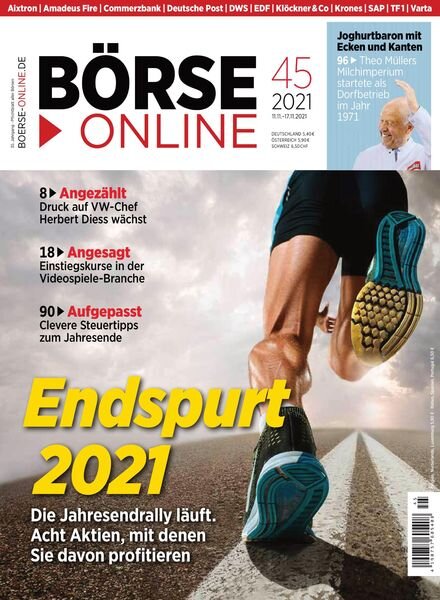 BOrse Online – 11 November 2021 Cover