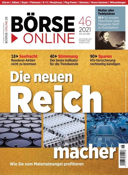 BOrse Online – 18 November 2021 Cover