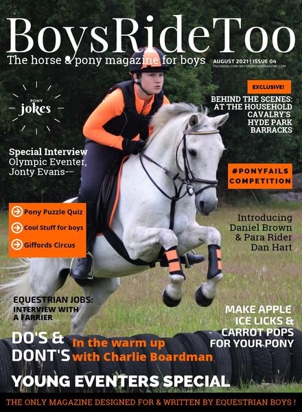 Boys Ride Too – August 2021 Cover