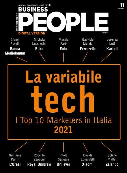 Business People – Novembre 2021 Cover
