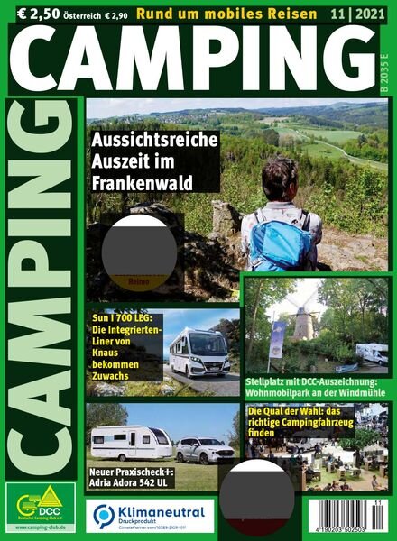 Camping Germany – November 2021 Cover