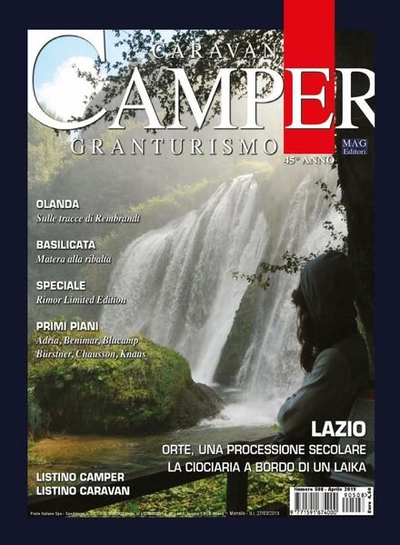 Caravan e Camper Granturismo – Aprile 2019 Cover