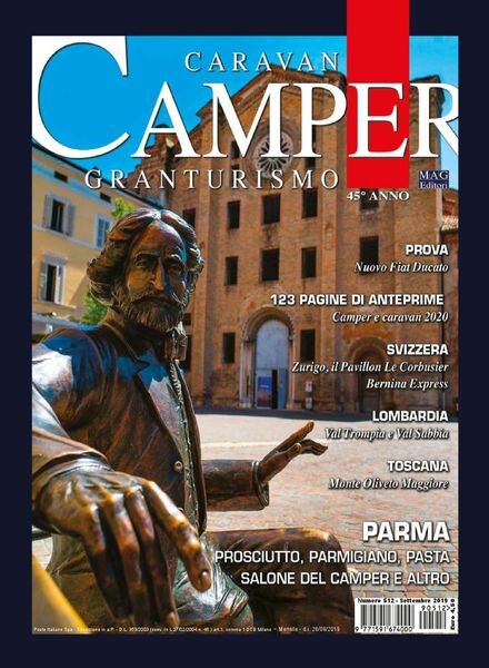 Caravan e Camper Granturismo – N 512 – Settembre 2019 Cover