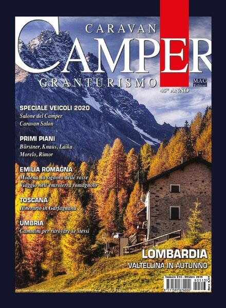Caravan e Camper Granturismo – N 513 – Ottobre 2019 Cover