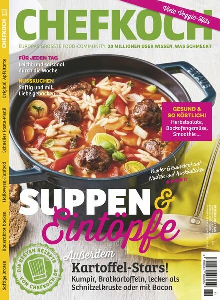 Chefkoch – Oktober 2021 Cover