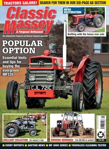 Classic Massey & Ferguson Enthusiast – January 2022 Cover