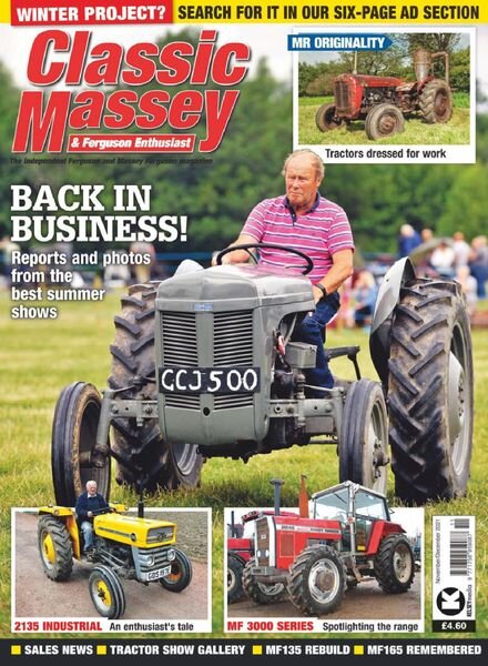 Classic Massey & Ferguson Enthusiast – November 2021 Cover