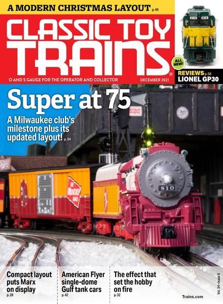 Classic Toy Trains – December 2021 Cover