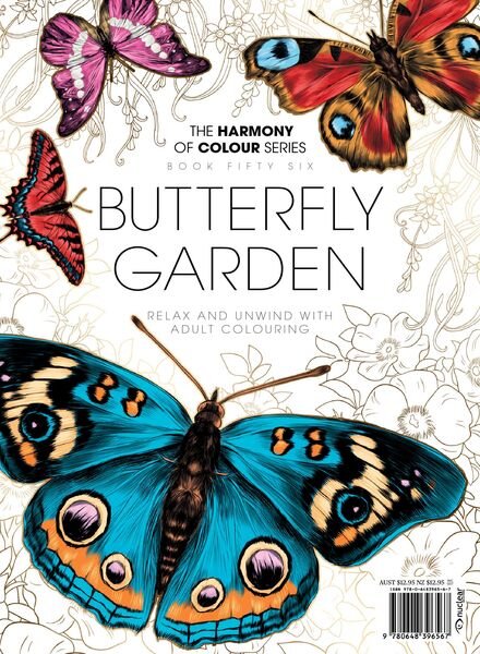 Colouring Book – Butterfly Garden – June 2019 Cover