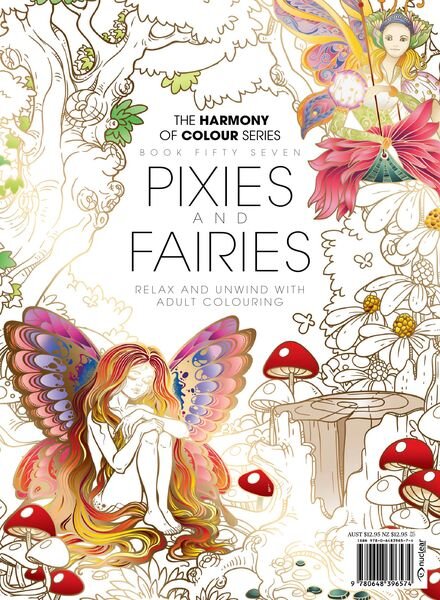 Colouring Book – Pixies and Fairies – July 2019 Cover