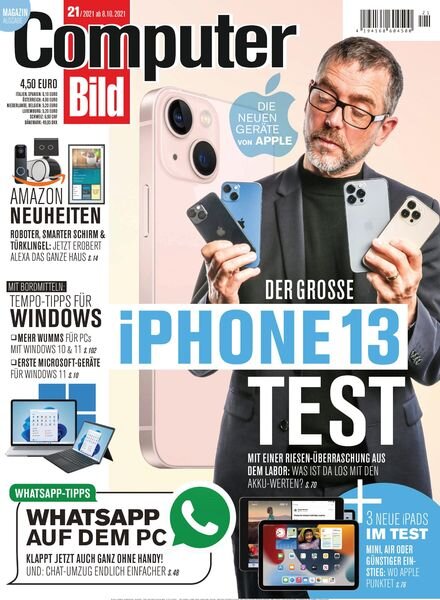 Computer Bild Germany – 08. Oktober 2021 Cover
