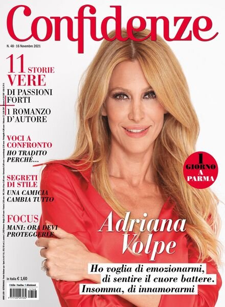Confidenze – 16 novembre 2021 Cover