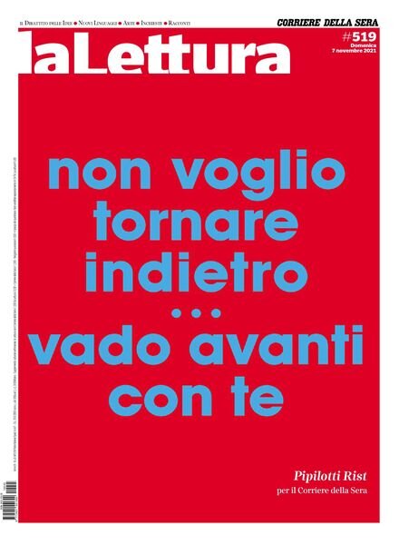 Corriere della Sera La Lettura – 7 Novembre 2021 Cover