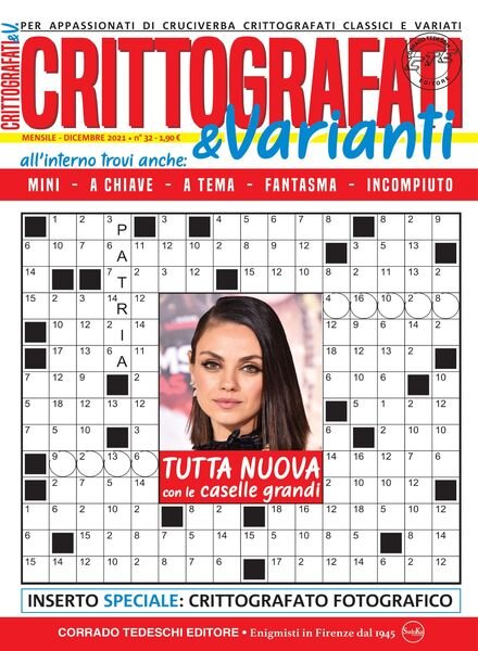 Crittografati & Varianti – dicembre 2021 Cover