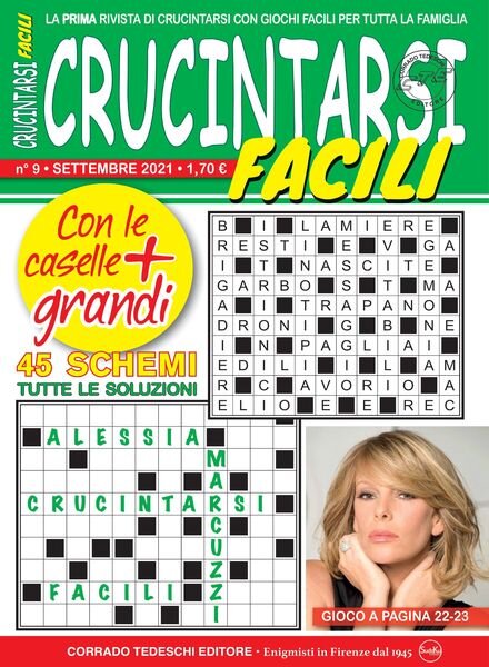 Crucintarsi Facili – agosto 2021 Cover