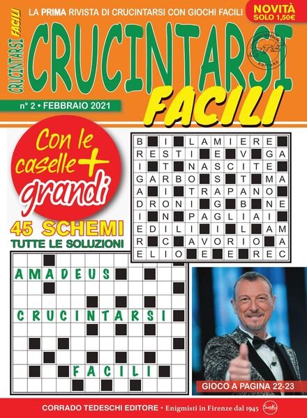 Crucintarsi Facili – gennaio 2021 Cover