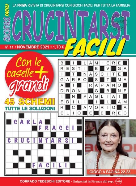 Crucintarsi Facili – ottobre 2021 Cover