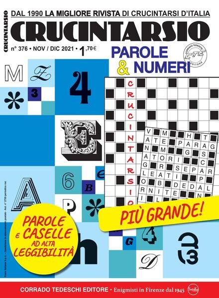 Crucintarsio – novembre 2021 Cover