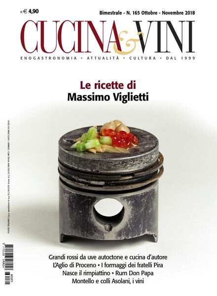 Cucina & Vini – N 165 – Ottobre-Novembre 2018 Cover