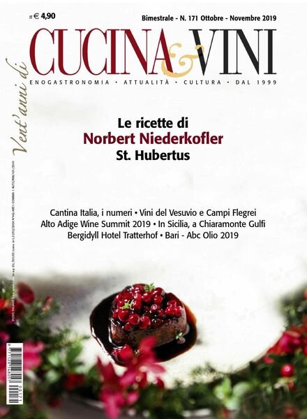 Cucina & Vini – N 171 – Ottobre-Novembre 2019 Cover