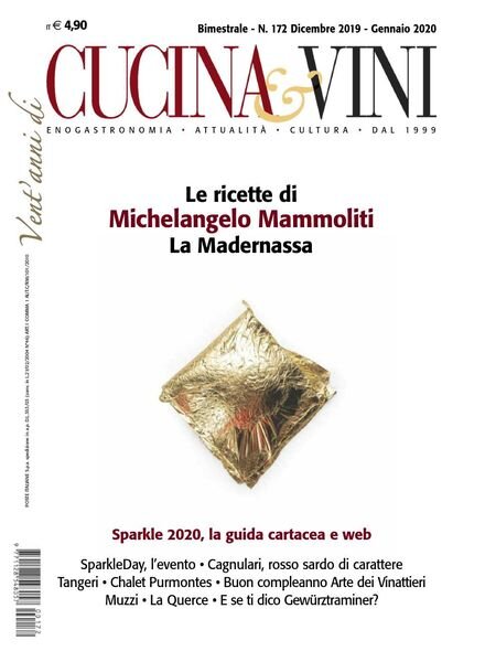 Cucina & Vini – N 172 – Dicembre 2019 – Gennaio 2020 Cover