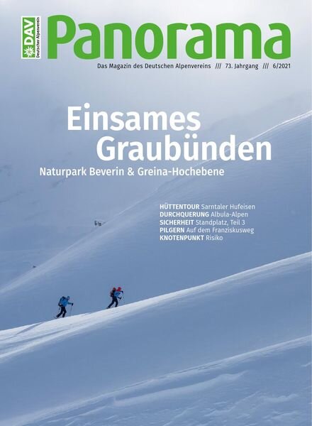 DAV Panorama – November 2021 Cover