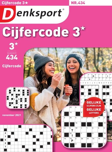Denksport Cijfercode 3 – 04 november 2021 Cover