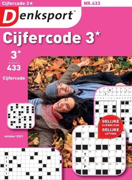 Denksport Cijfercode 3 – 07 oktober 2021 Cover