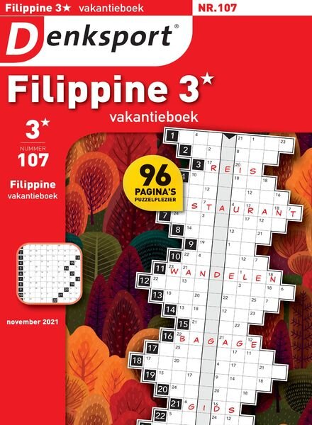 Denksport Filippine 3 Vakantieboek – oktober 2021 Cover